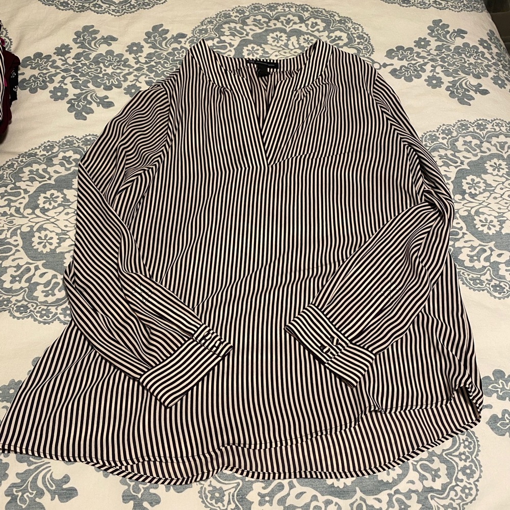INC Striped Blouse